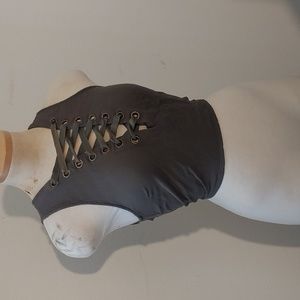 Military Green Crop top